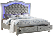 SHINEY QUEEN BED