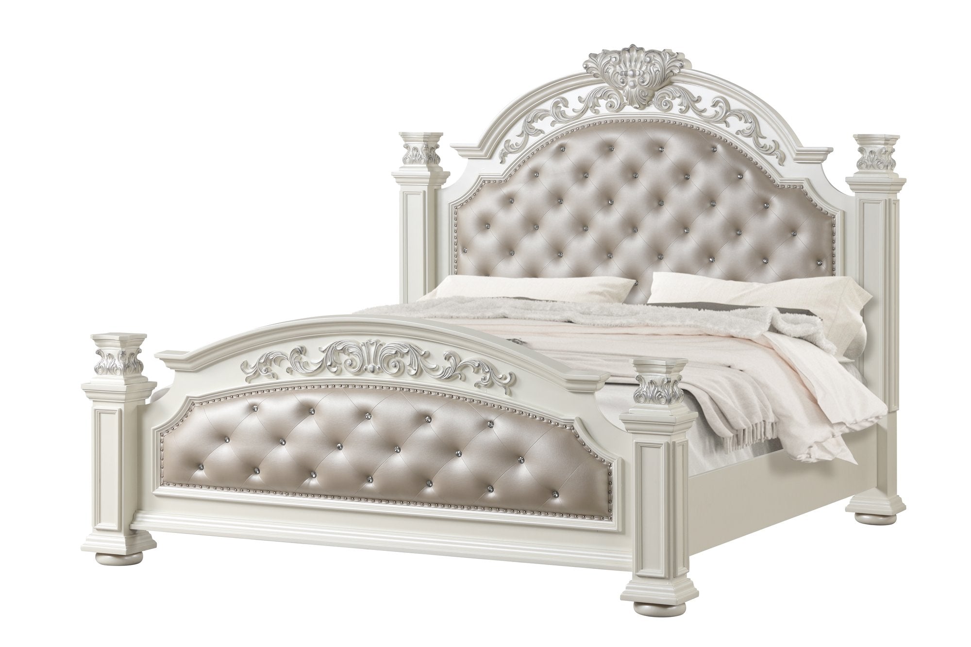 PLATINUM WHITE QUEEN RAILS