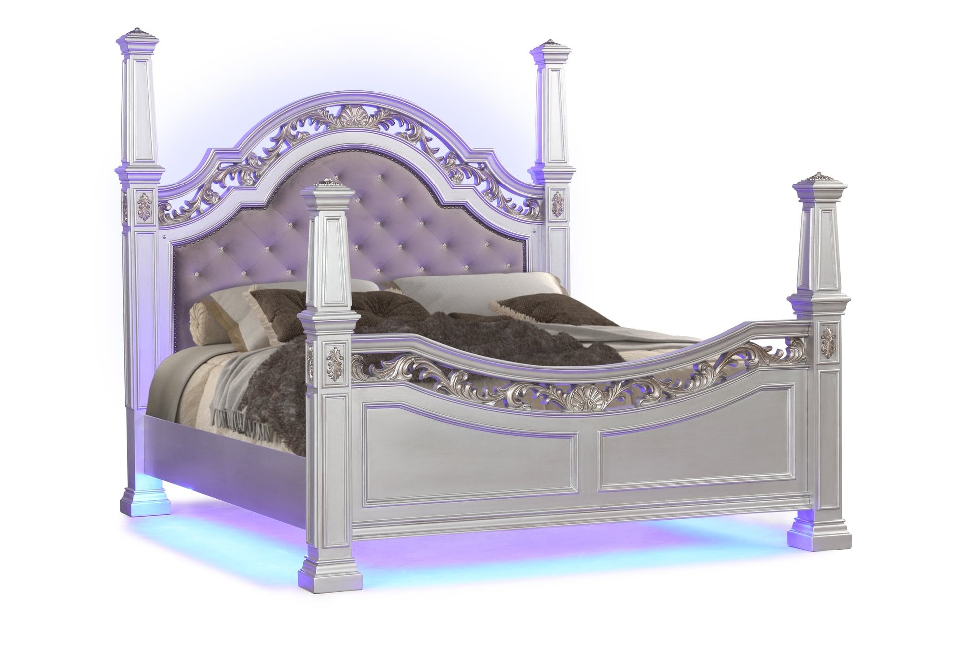VALENTINA SILVER QUEEN BED