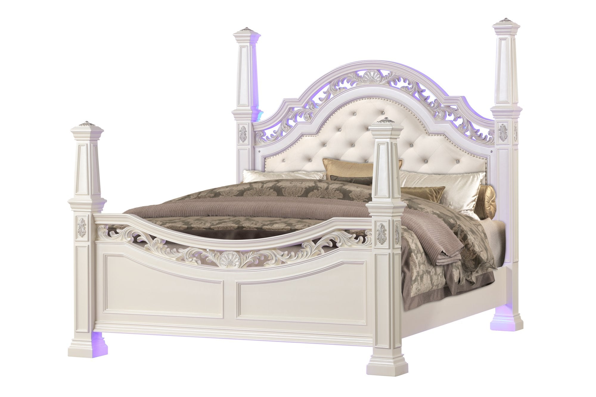 VALENTINA WHITE QUEEN BED