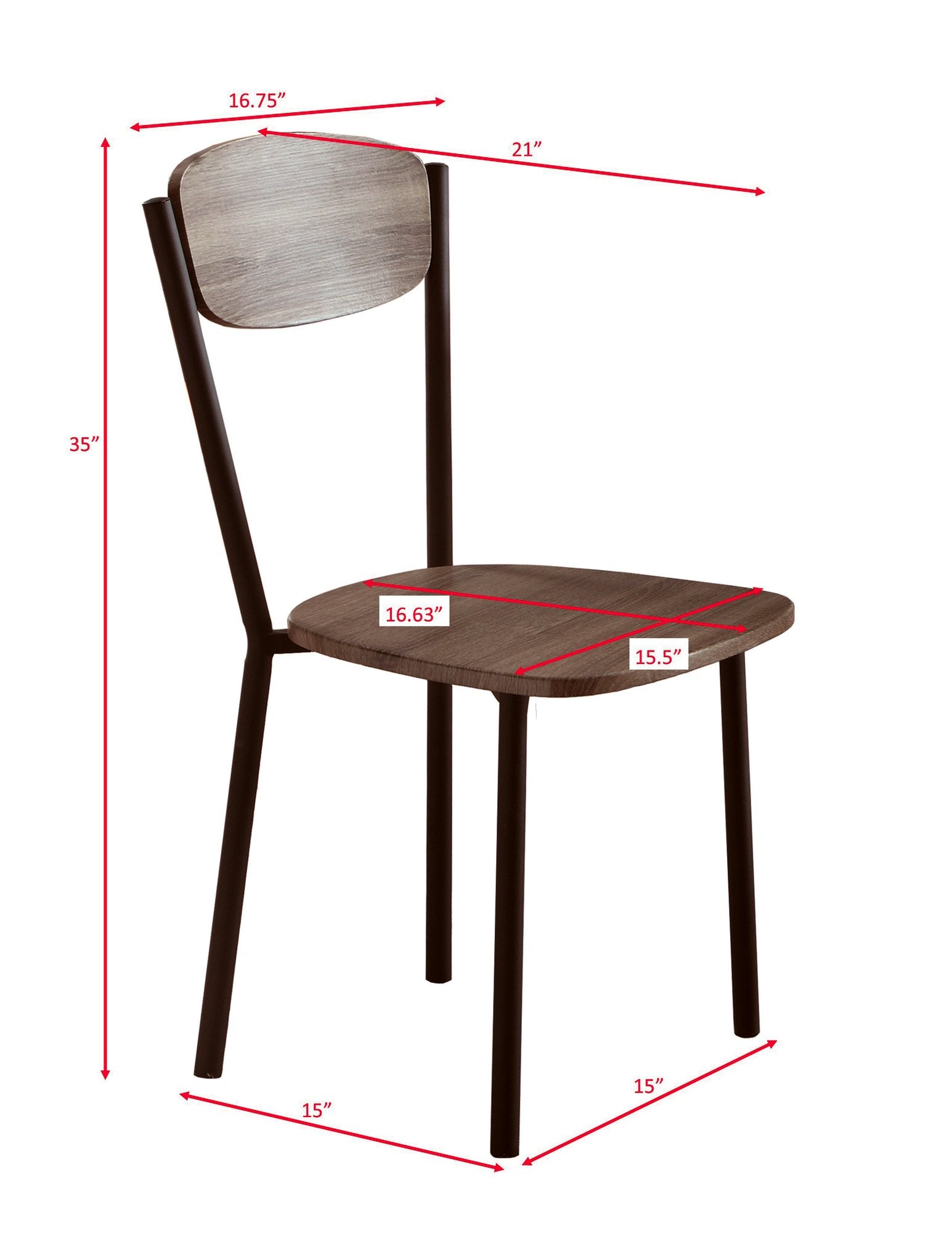 BLAKE 5-PK ROUND DINING SET GREYWAS