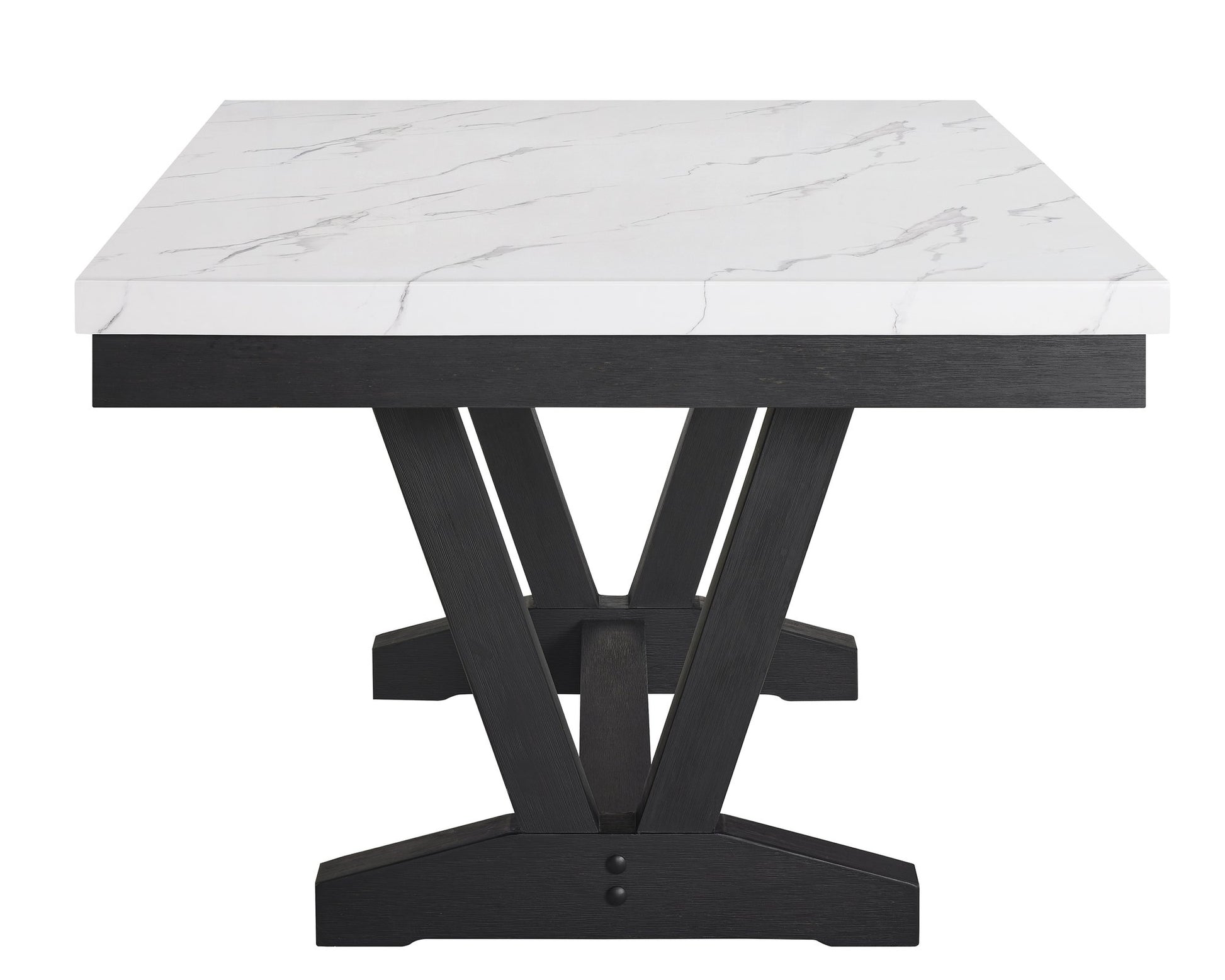 VANCE FAUX MARBLE DINING TABLE