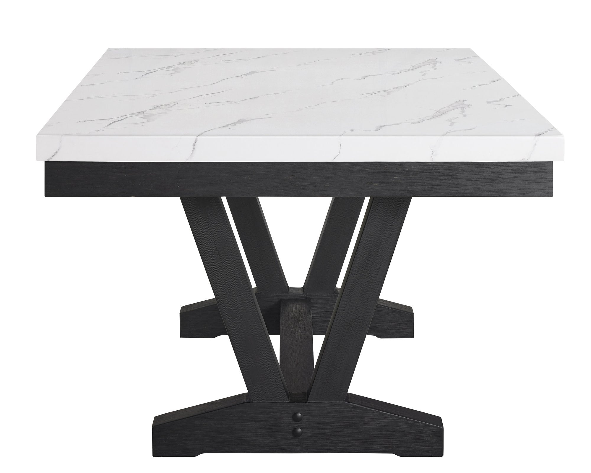 VANCE FAUX MARBLE DINING TABLE