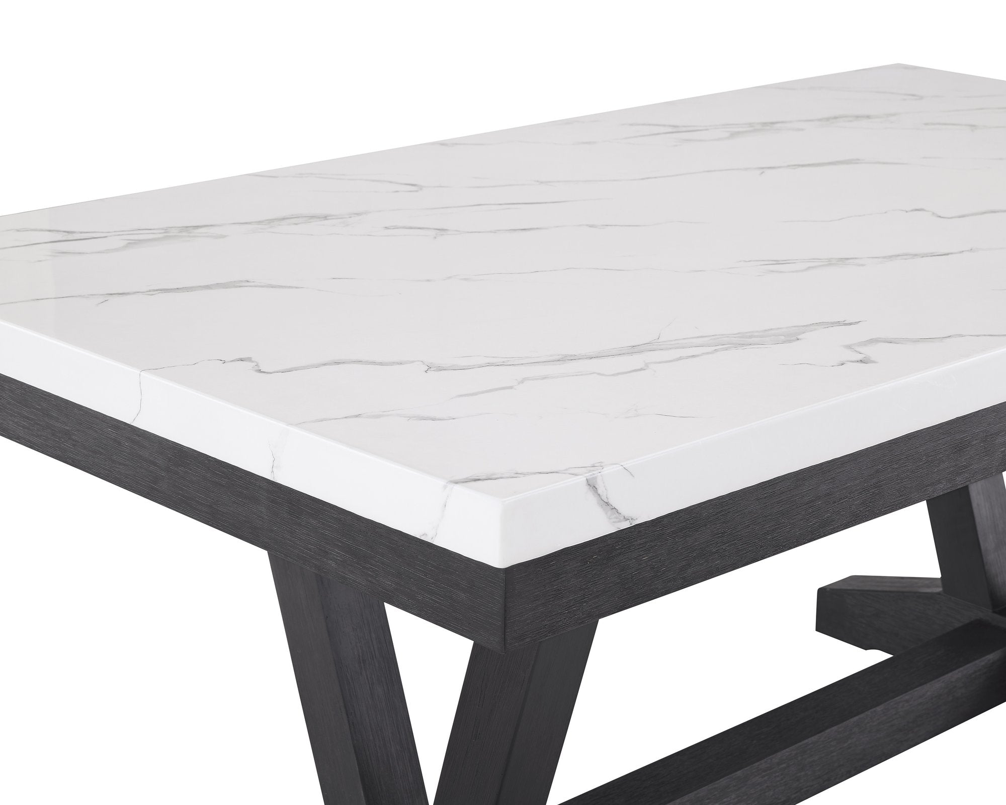VANCE FAUX MARBLE DINING TABLE