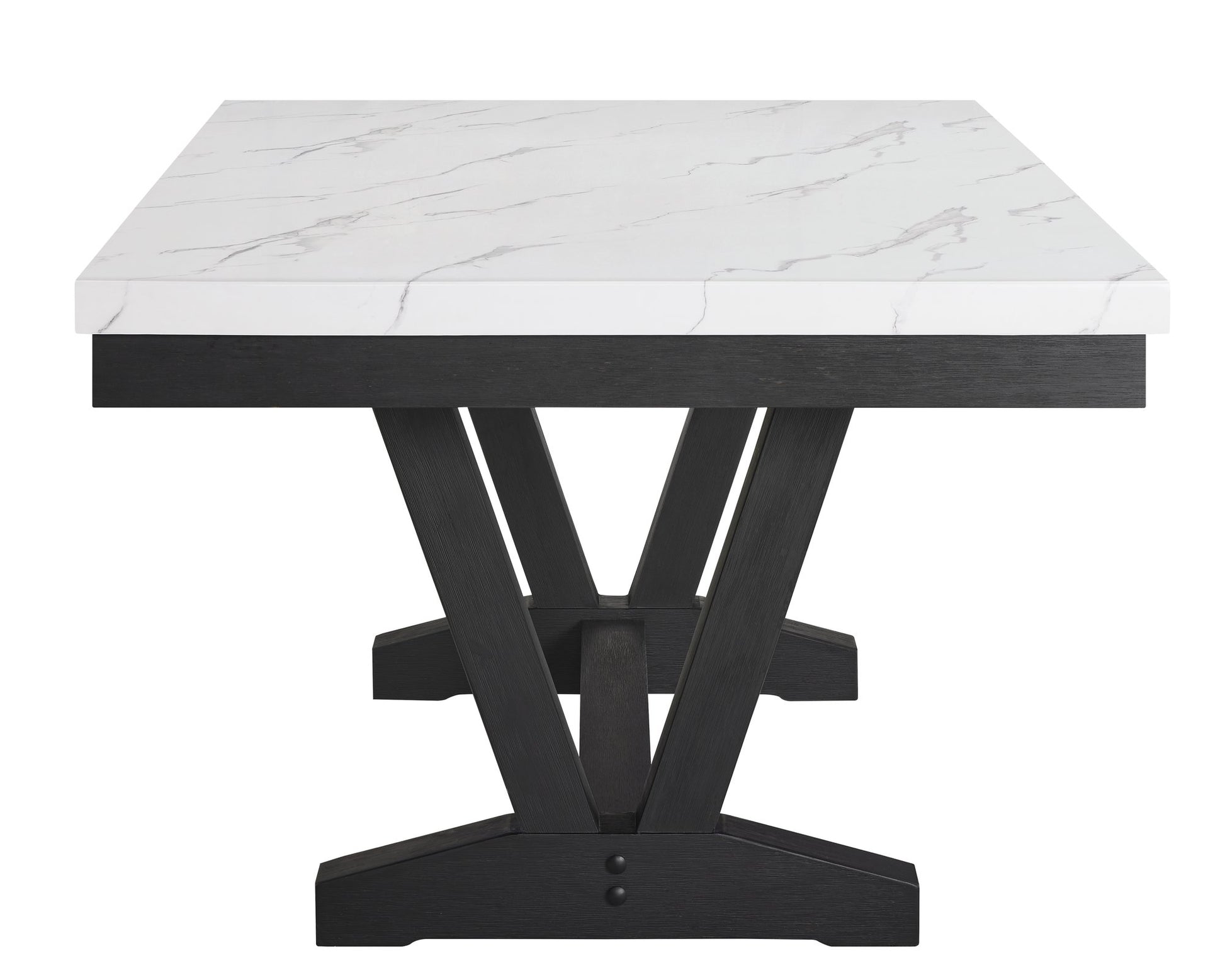 VANCE FAUX MARBLE DINING TABLE