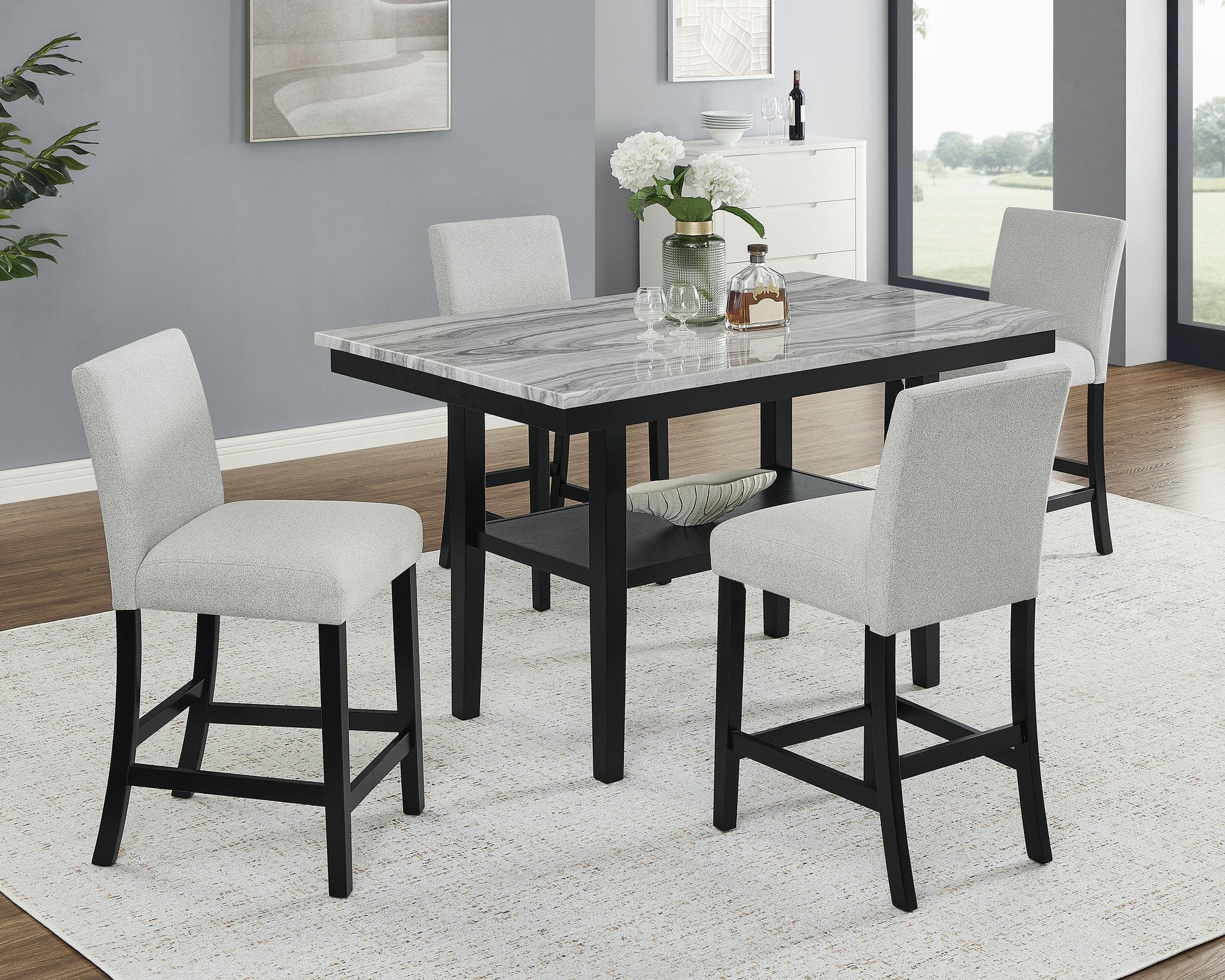 MARBEL 5-PK FAUX MARBLE CT HT SET