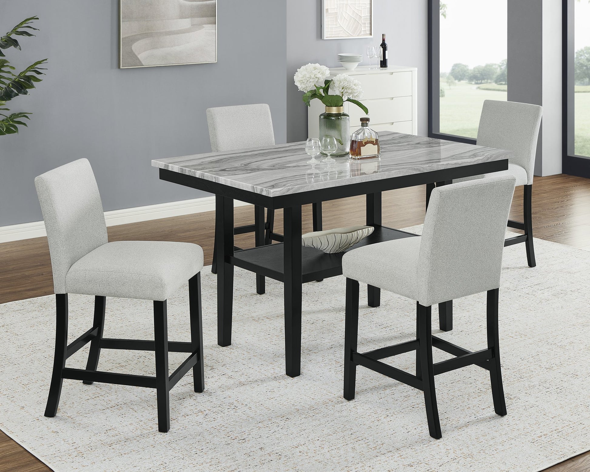 MARBEL 5-PK FAUX MARBLE CT HT SET