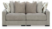 Aslan Court 2-Piece Loveseat Sectional
