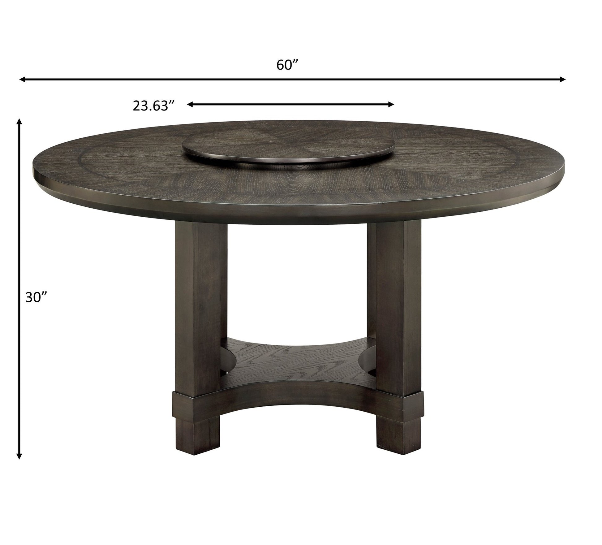JEFFRIES ROUND TABLE W/LAZY SUSAN