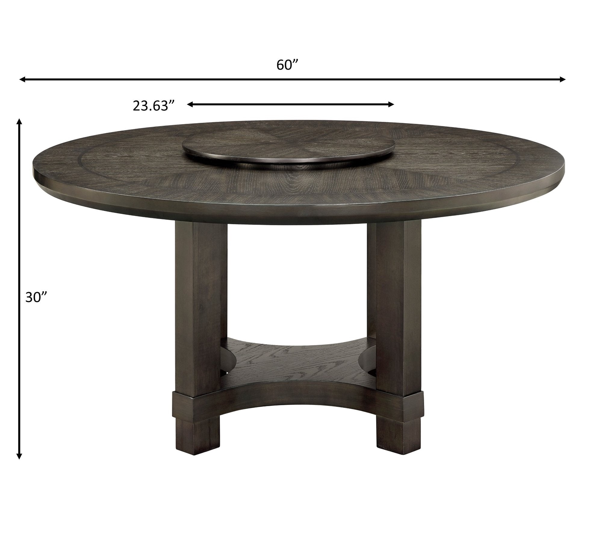 JEFFRIES ROUND TABLE W/LAZY SUSAN