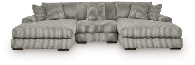 Lindyn 3-Piece Sectional with Double Chaise