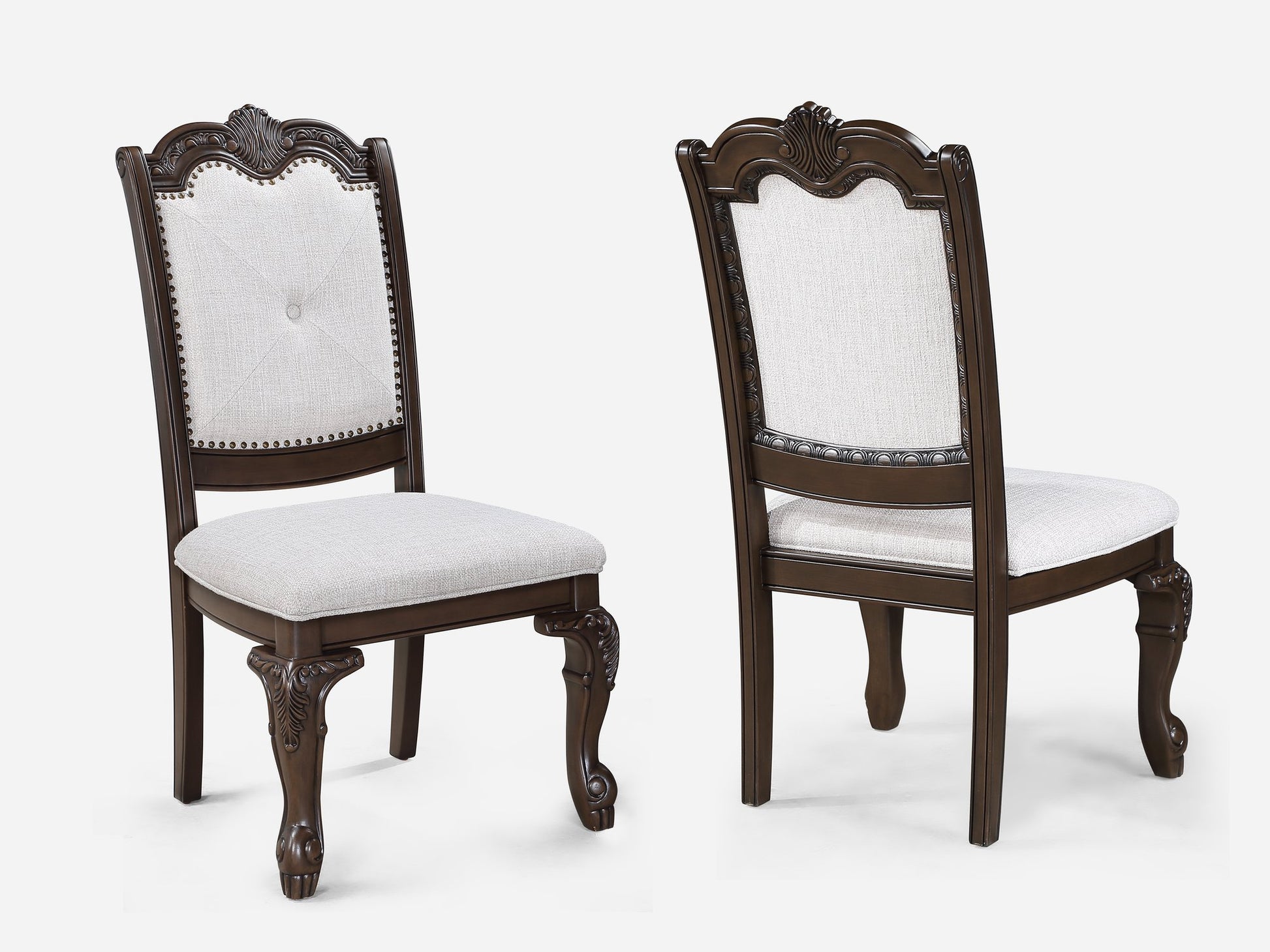 KIERA SIDE CHAIR-COFFEE BROWN