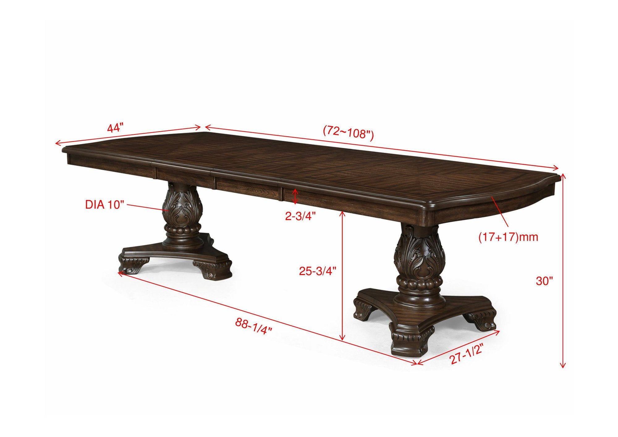 LEG FOR 2149T-44108-TOP-COFFEEBROWN