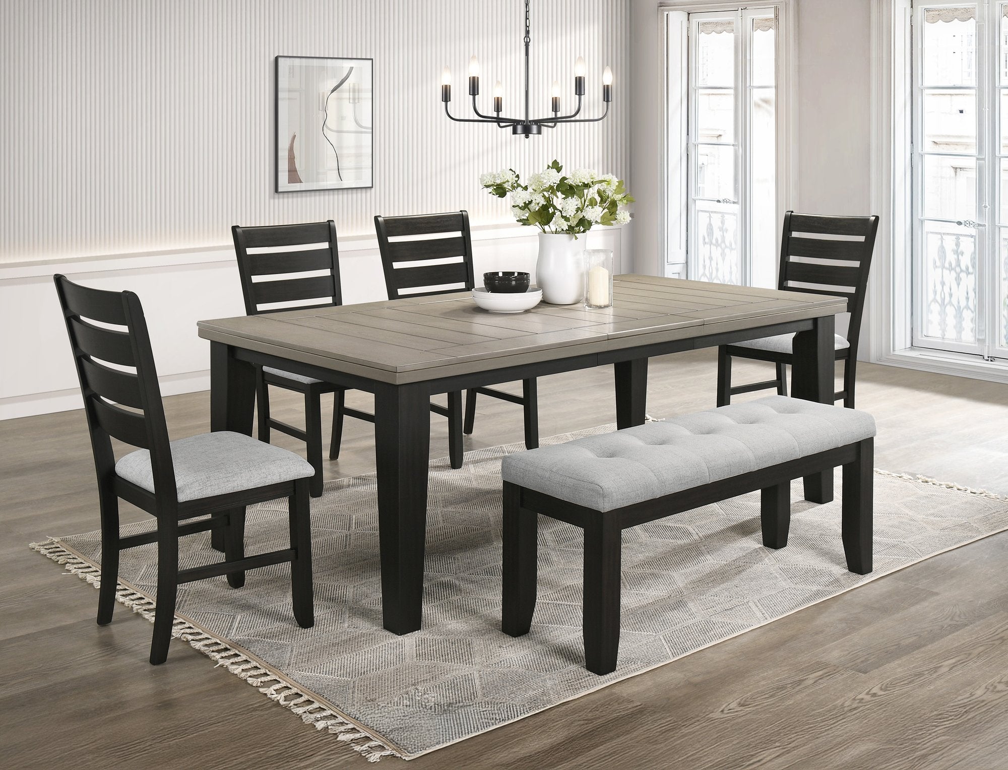 BARDSTOWN BENCH LIGHT GREY