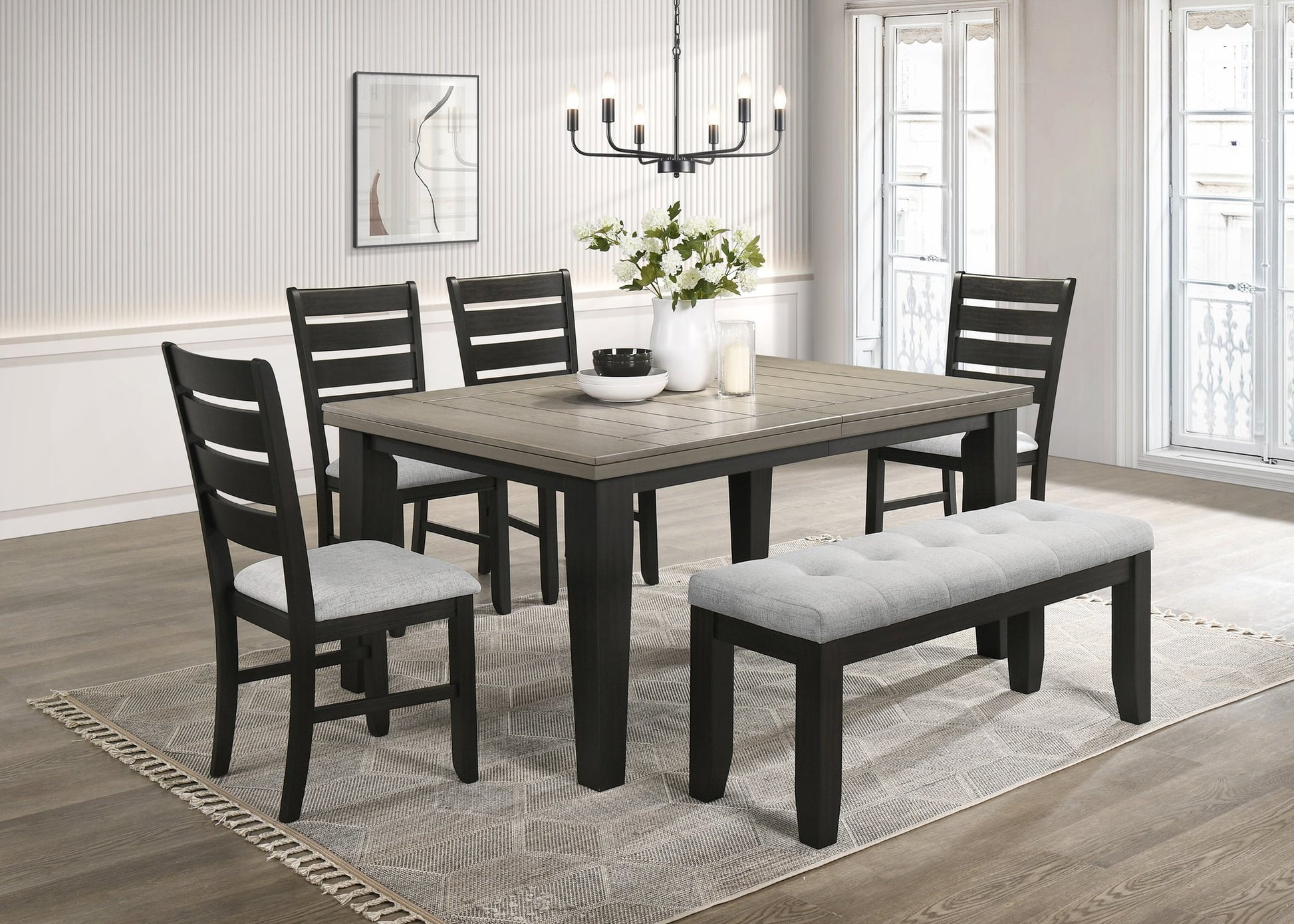 BARDSTOWN BENCH LIGHT GREY