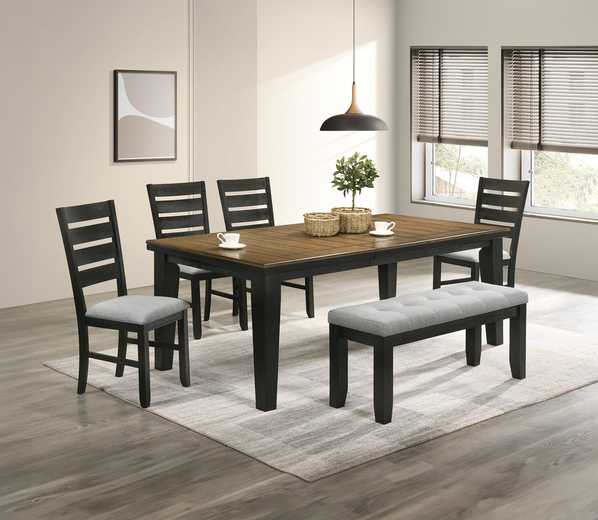 BARDSTOWN BENCH WHEAT CHARCOAL