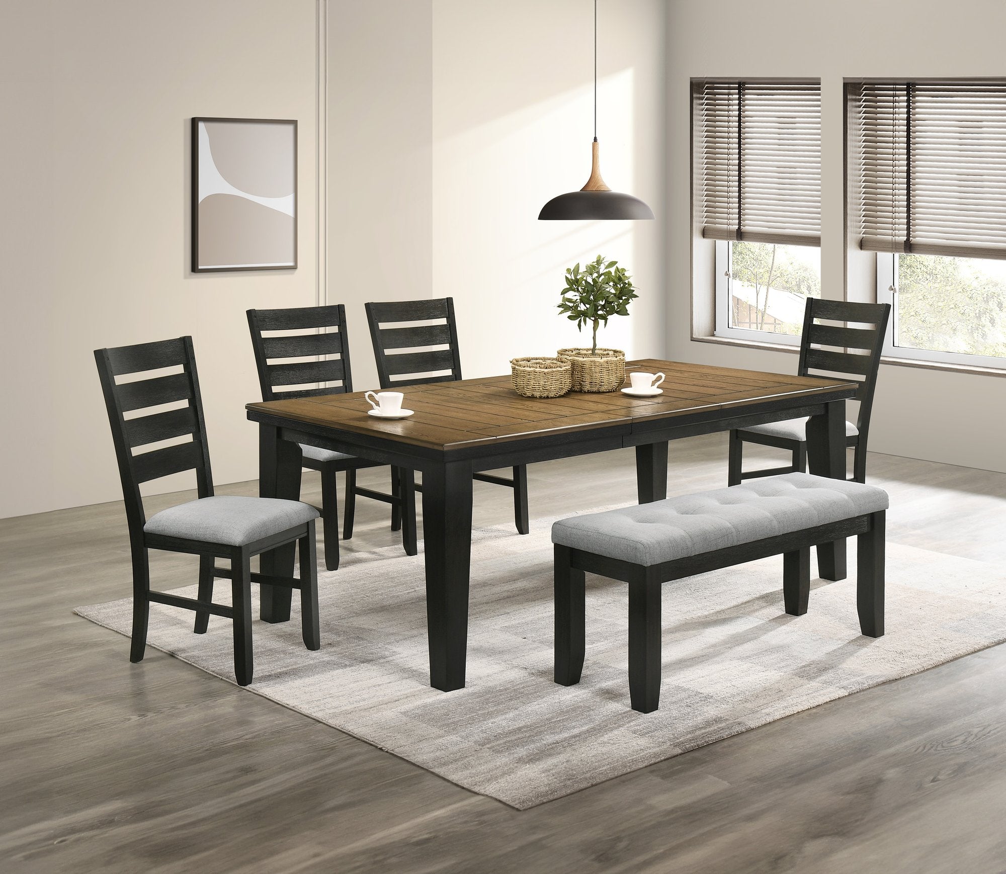 BARDSTOWN BENCH WHEAT CHARCOAL