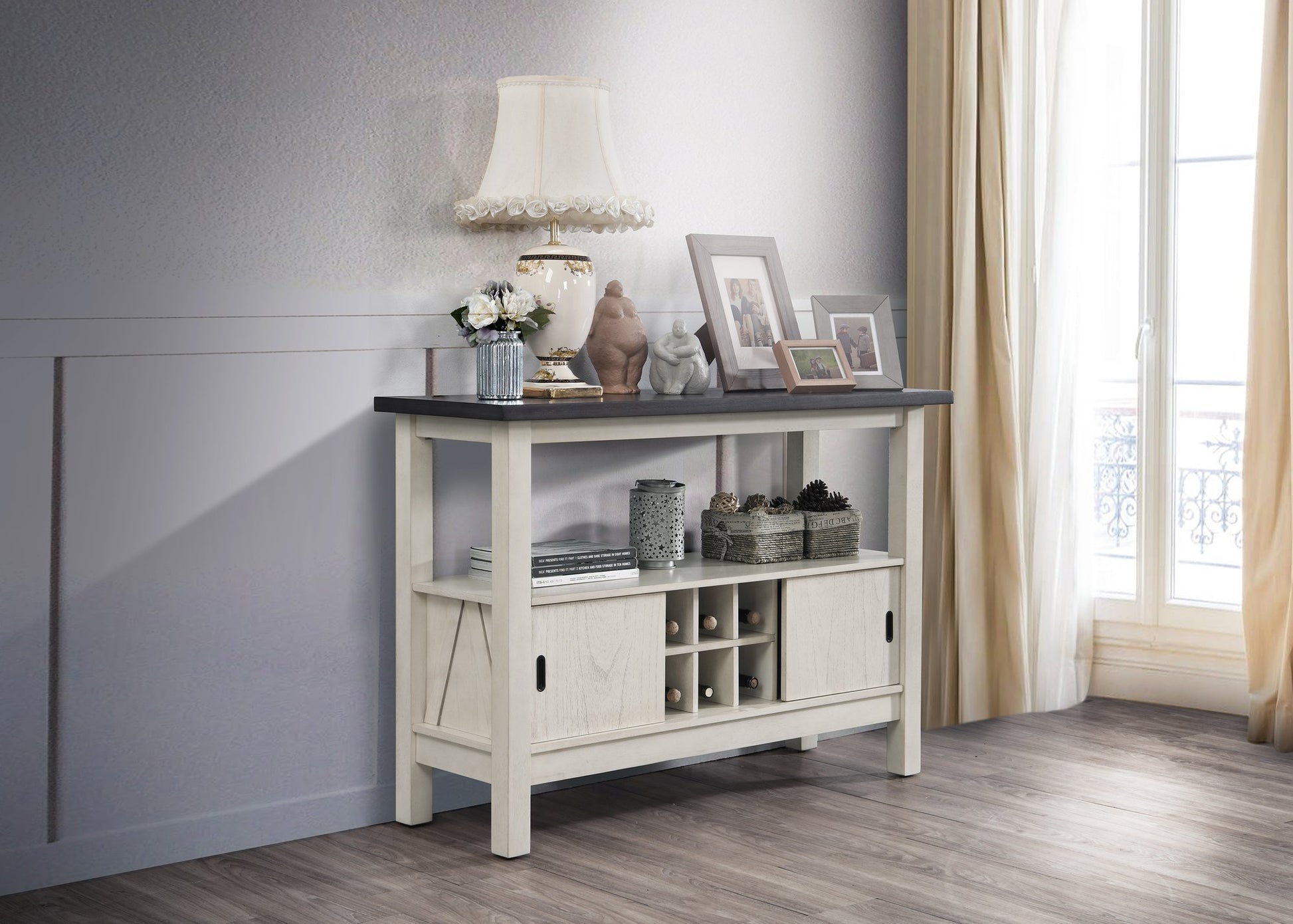 MARIBELLE SIDE CHAIR CHALK WARMGREY