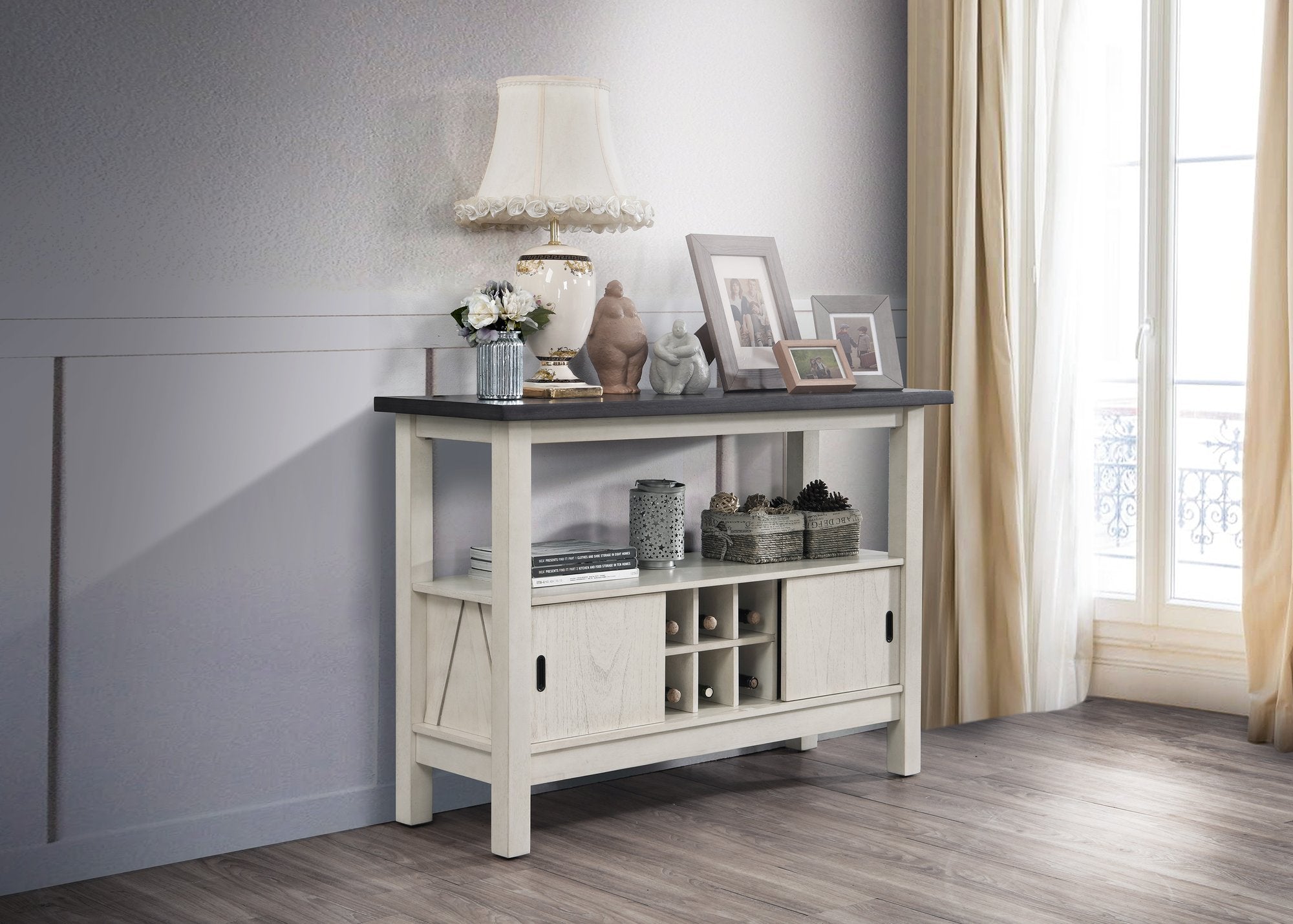 MARIBELLE SIDE CHAIR CHALK WARMGREY