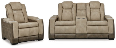 Next-Gen Durapella Power Reclining Loveseat and Power Recliner