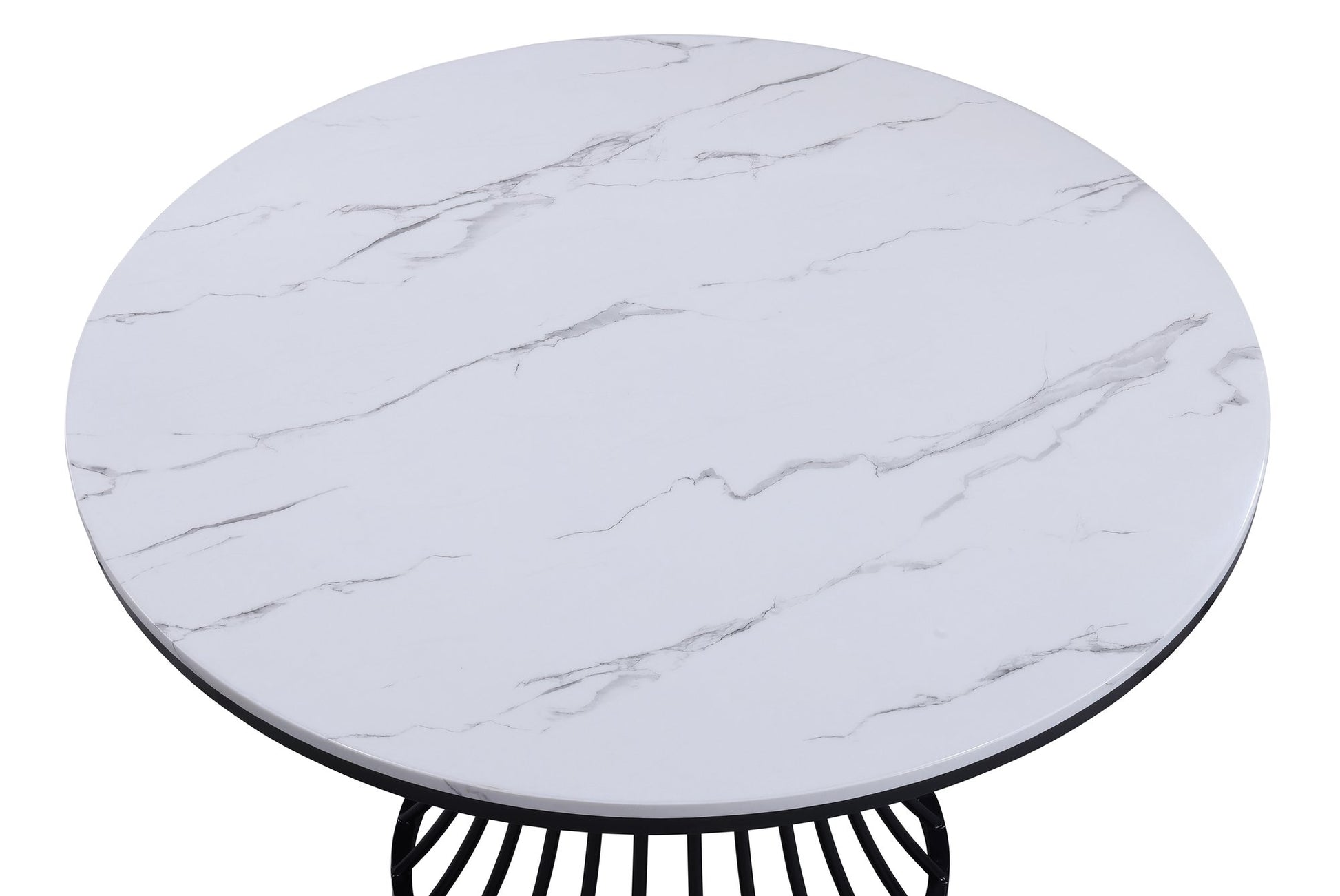 HADLEY FAUX MARBLE ROUND TABLE LEG