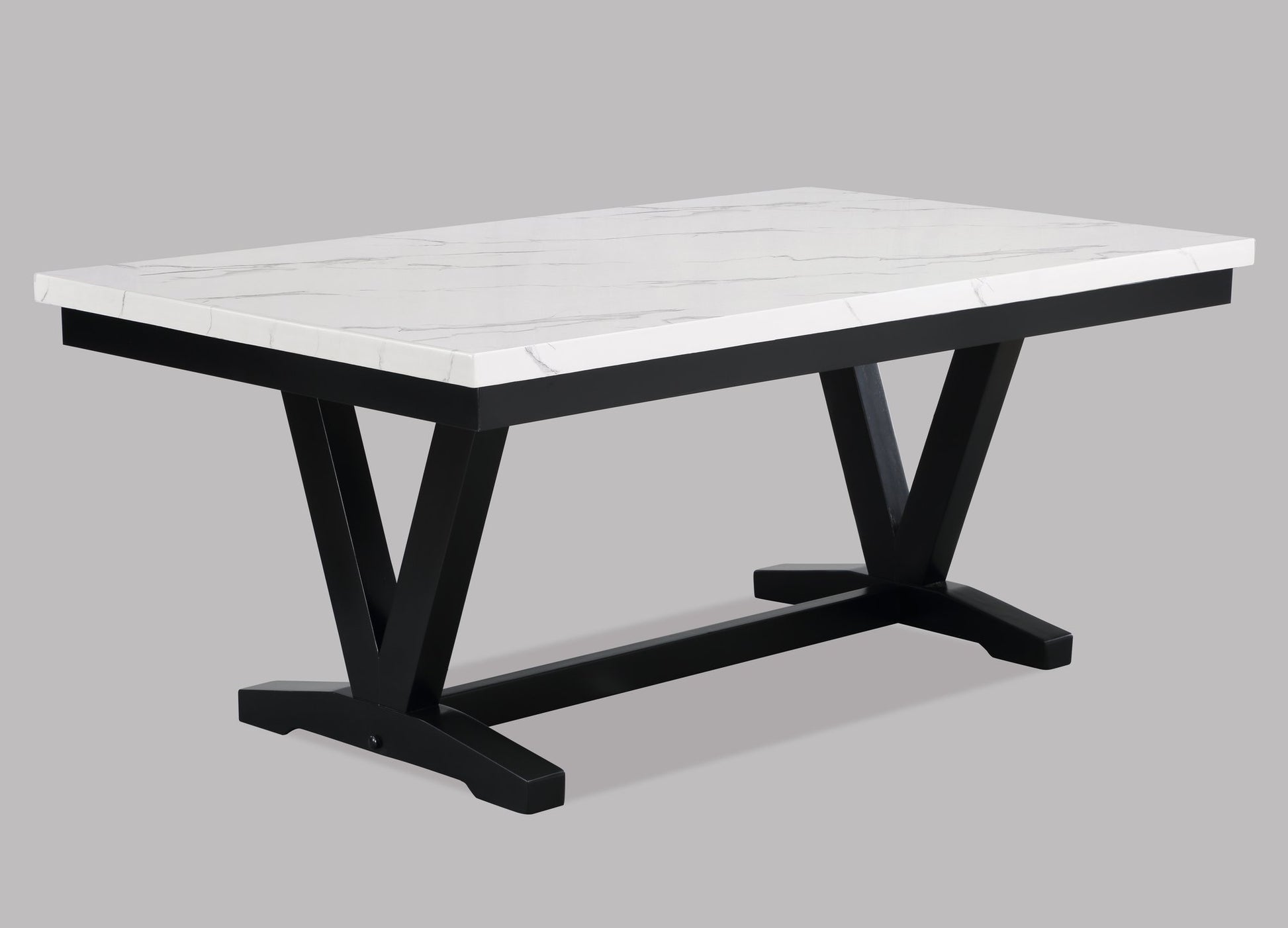 TANNER DINING TBL FAUX CARRARA MBL