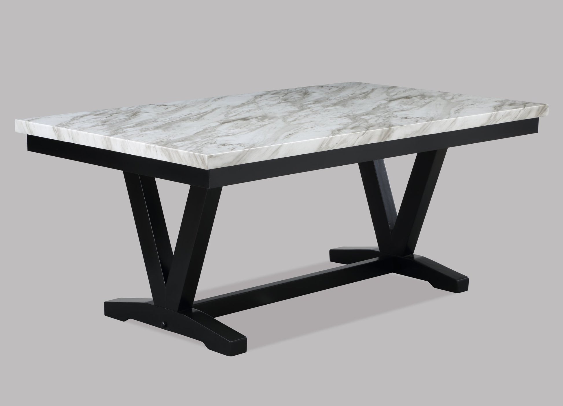 TANNER DINING TBL FAUX CARRARA MBL