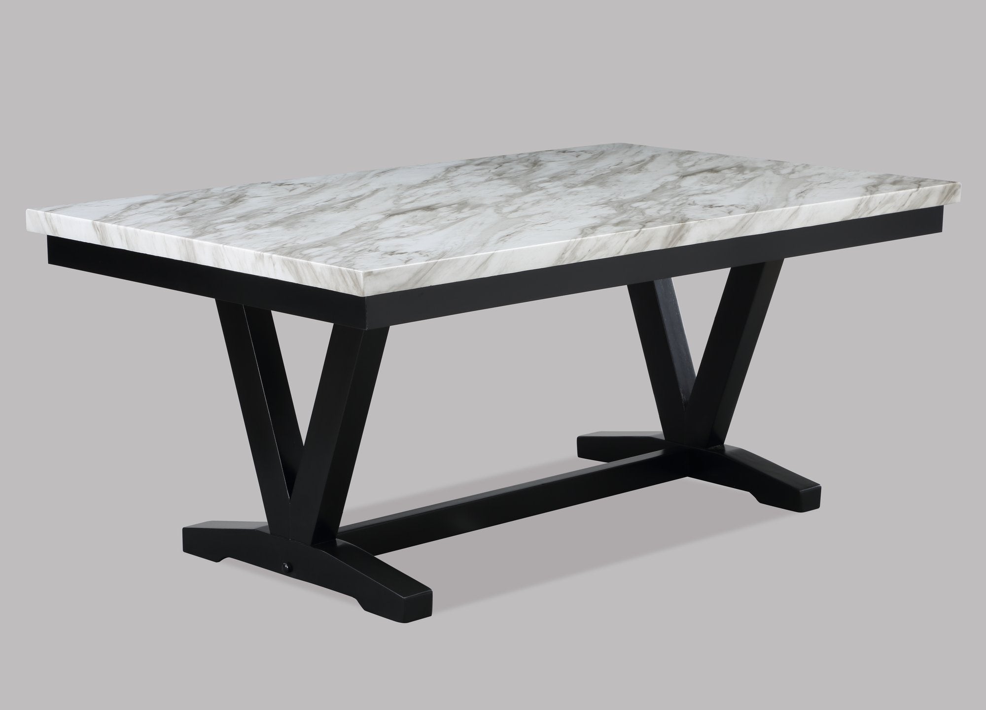 TANNER DINING TBL FAUX CARRARA MBL