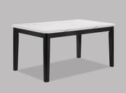 PASCAL DINING WHITE TOP BLACK LEG