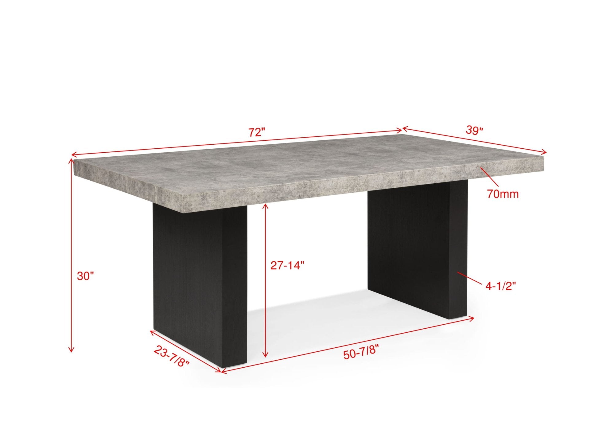 SEBASTIAN DINING TABLE LEG