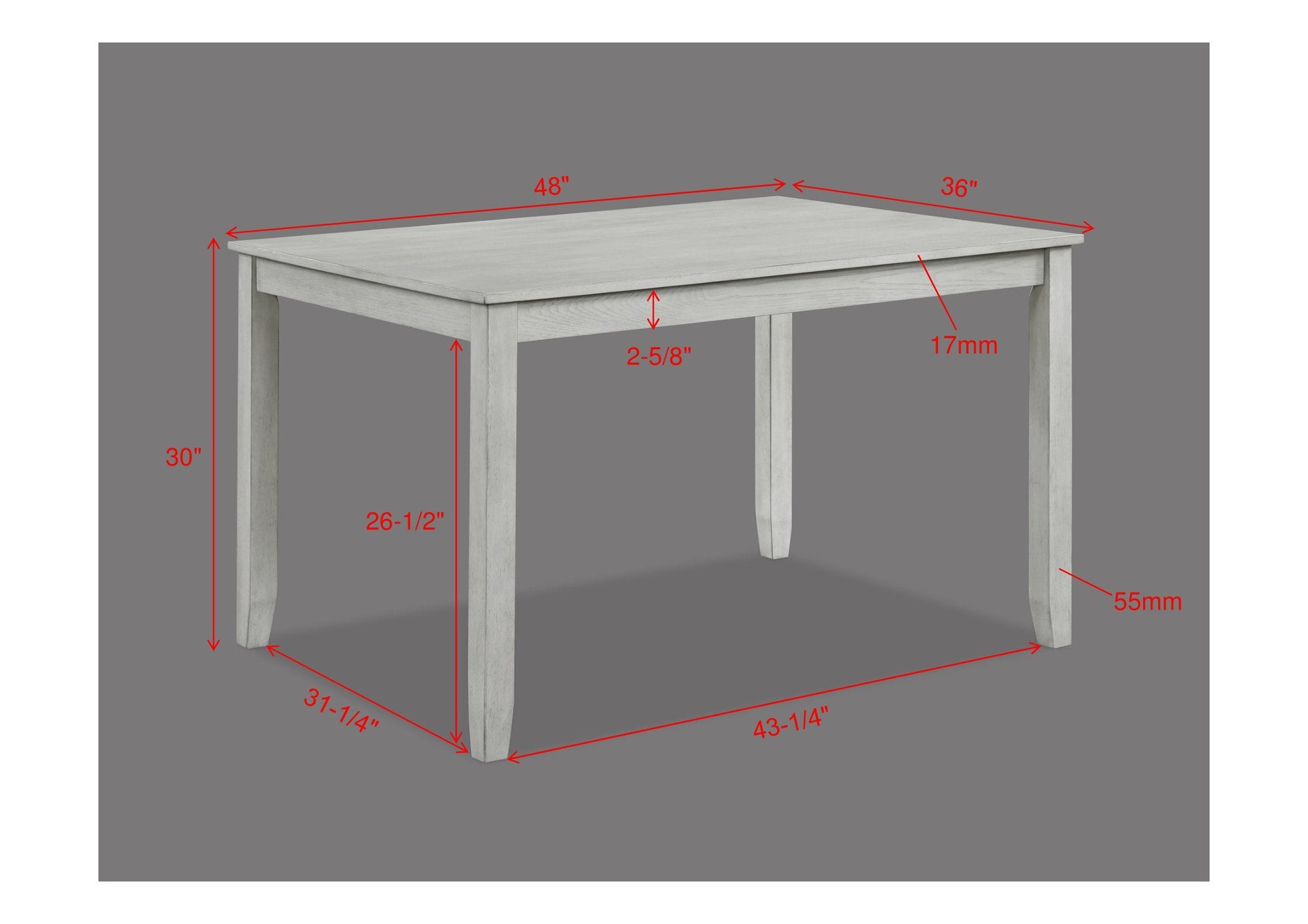 HENDERSON 5-PK DINETTE SET D.WOOD