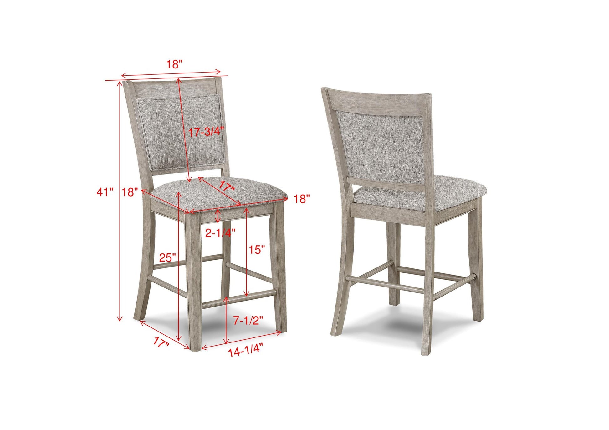 FULTON COUNTER HT CHAIR WHITE OAK