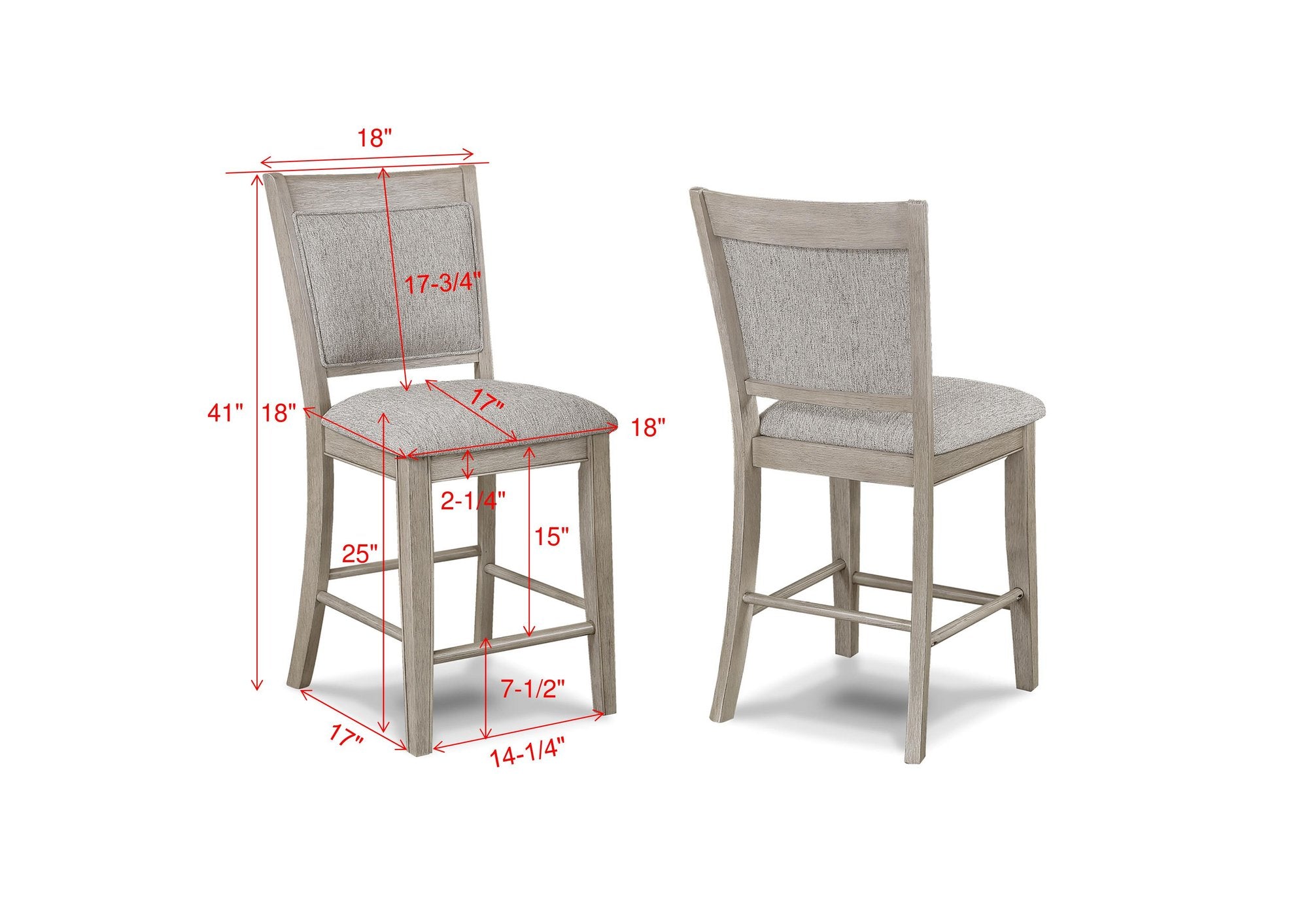 FULTON COUNTER HT CHAIR WHITE OAK