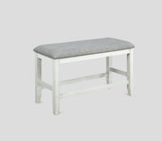 FULTON COUNTER HEIGHT BENCH WHITE