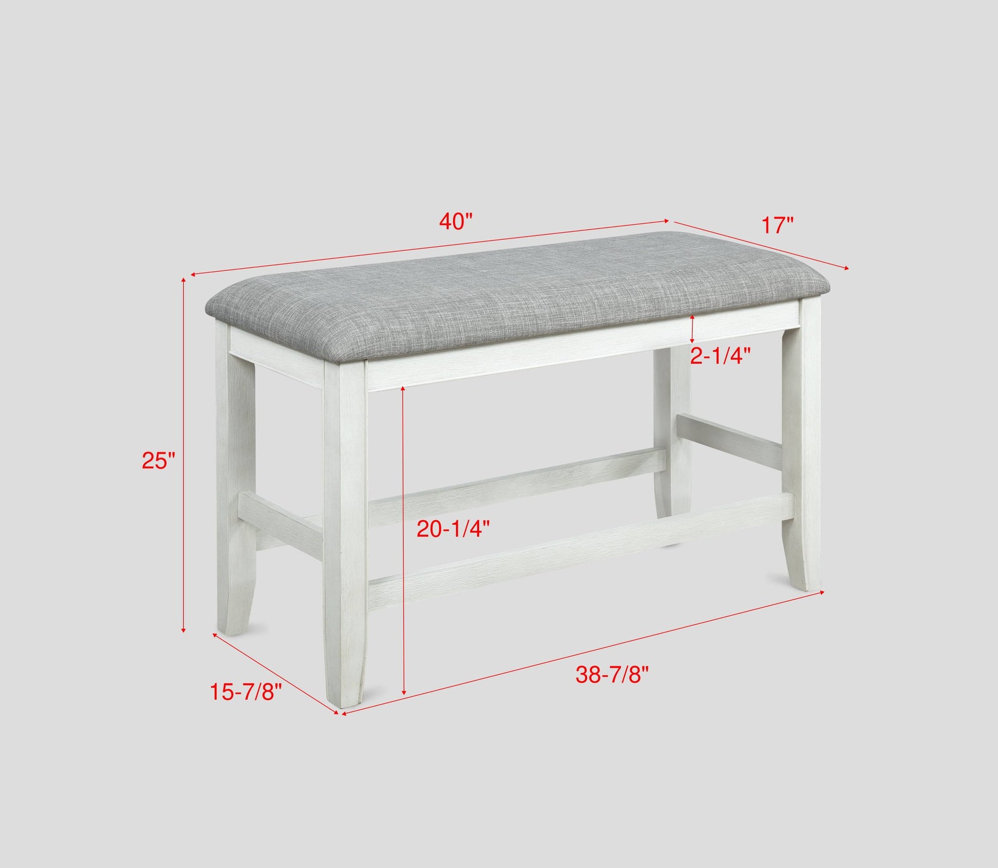 FULTON COUNTER HEIGHT CHAIR WHITE