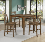 THEODORE 5PK CT HT TBL SET BROWN