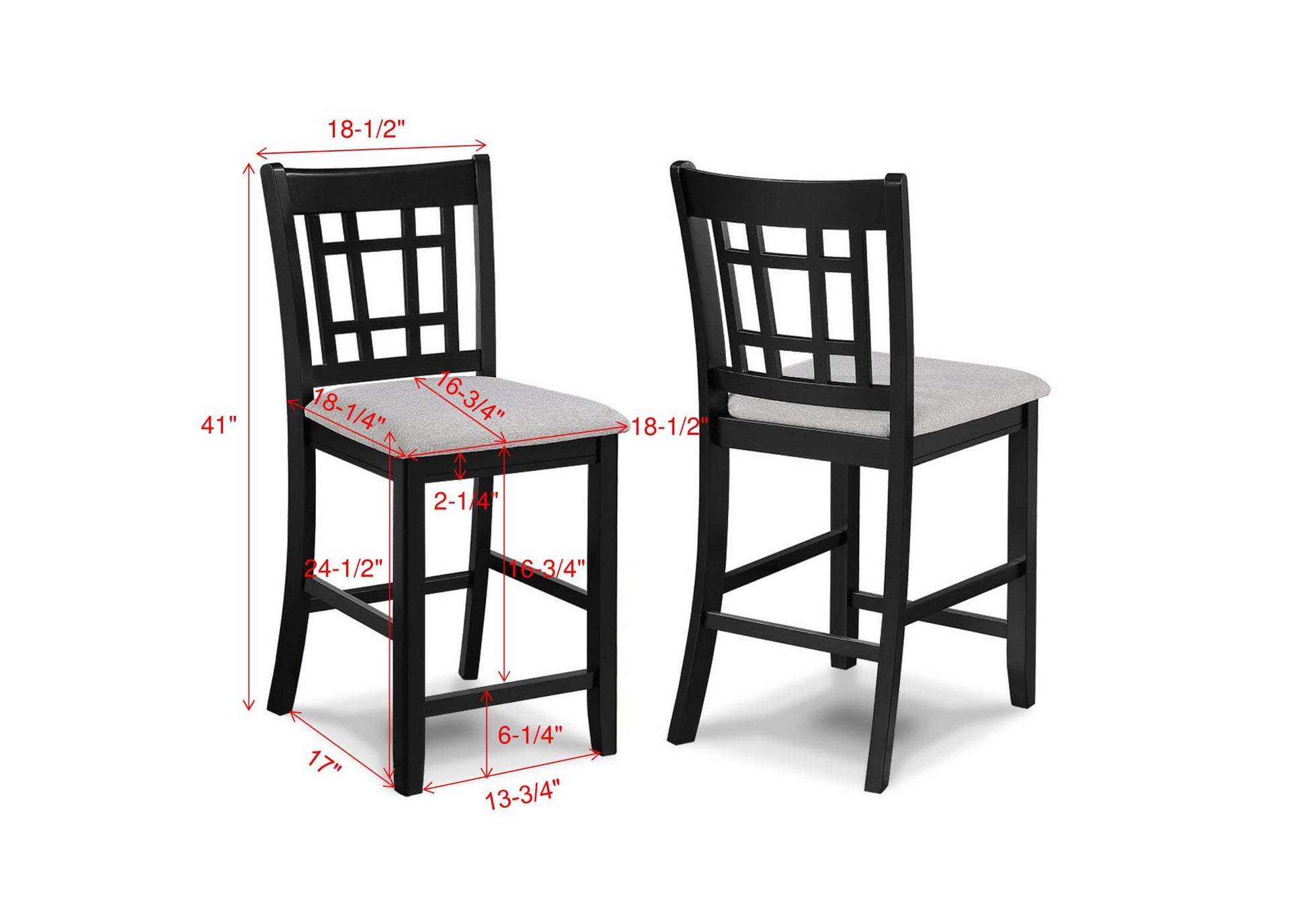 HARTWELL CT HT CHAIR CHARCOAL BLACK
