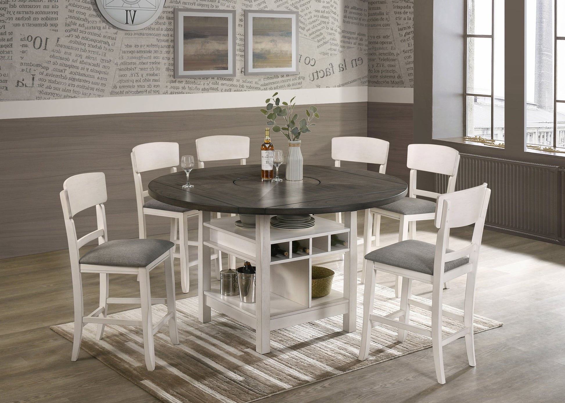 CONNER CHALK GREY CTR HT CHAIR