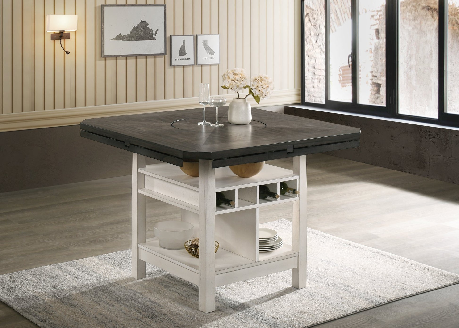 CONNER CHALK GREY CT HT TBL TOP&LEG