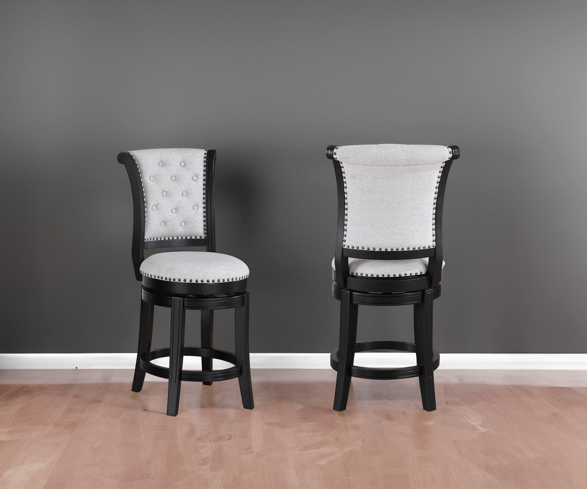 GRANVILLE SWIVEL PUB STOOL DOVE K/D