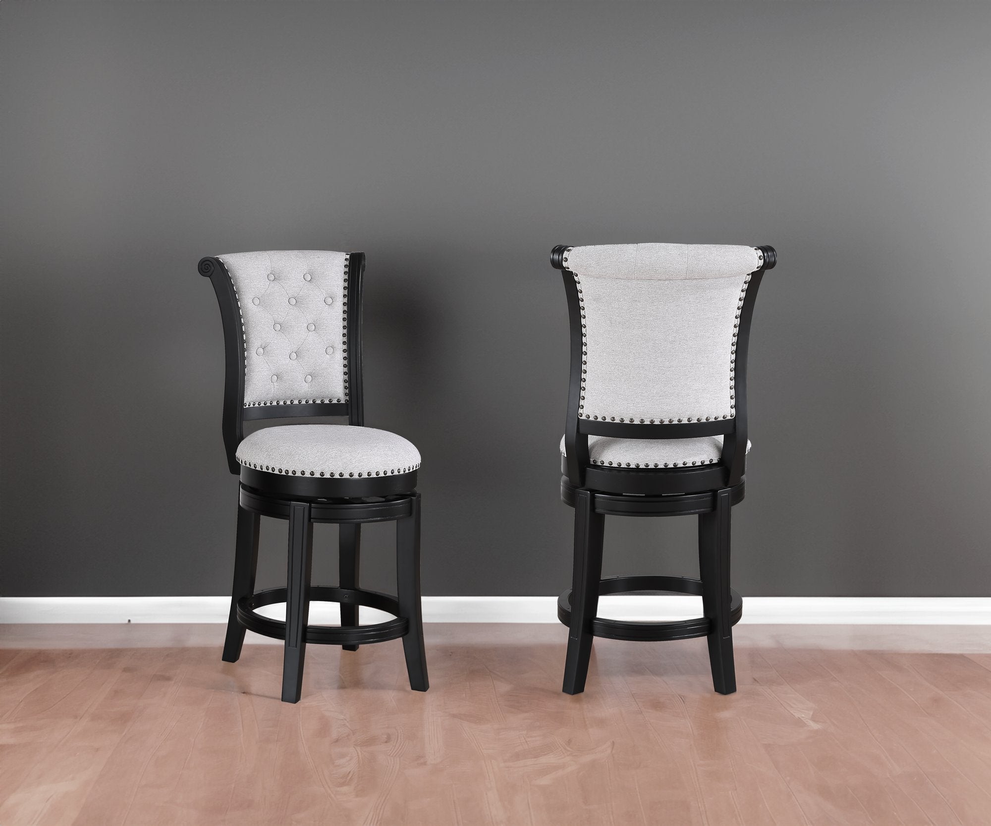 GRANVILLE SWIVEL PUB STOOL DOVE K/D