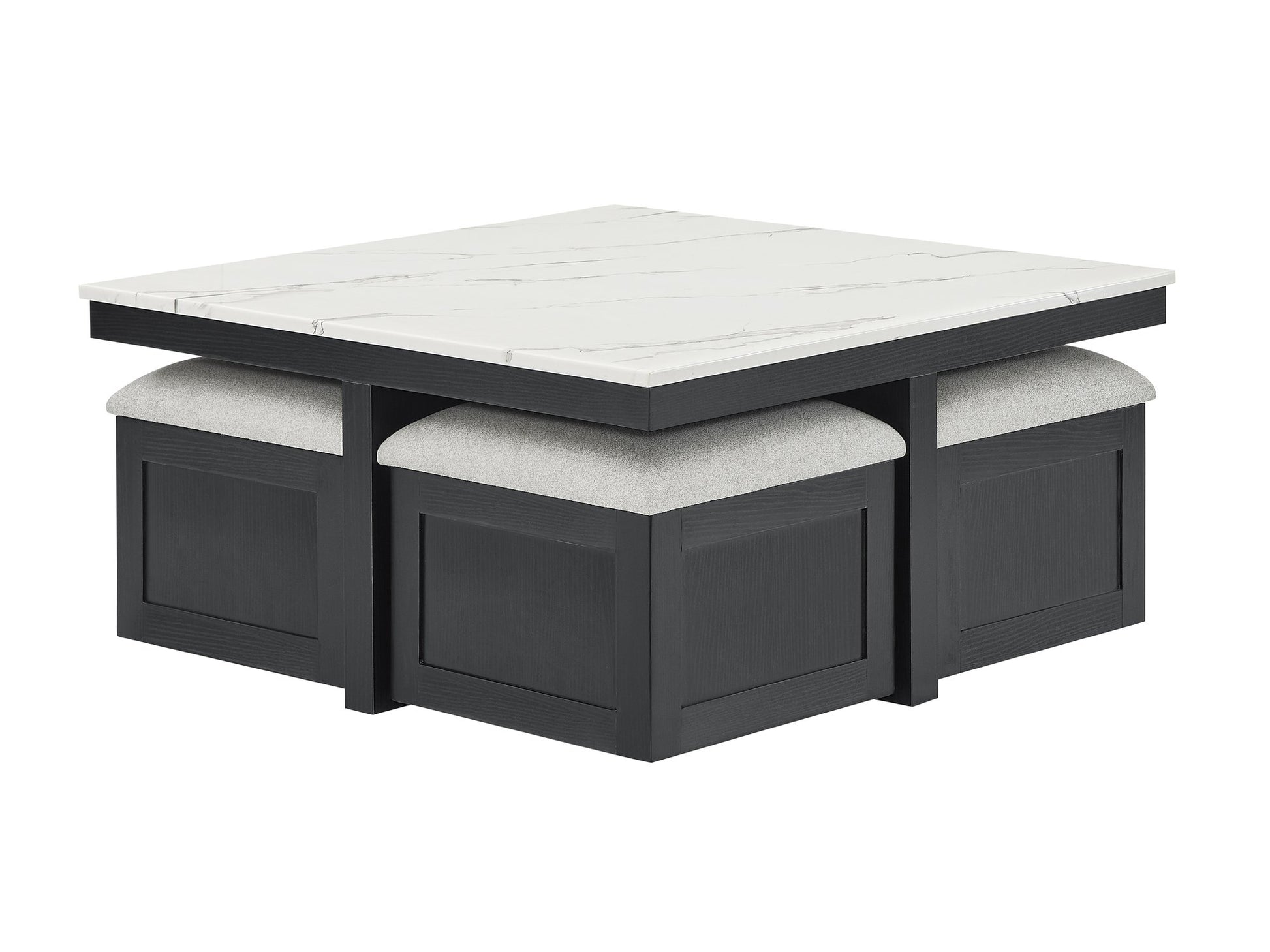 MARTA COF TBL W/4 STORAGE OTTOMANS