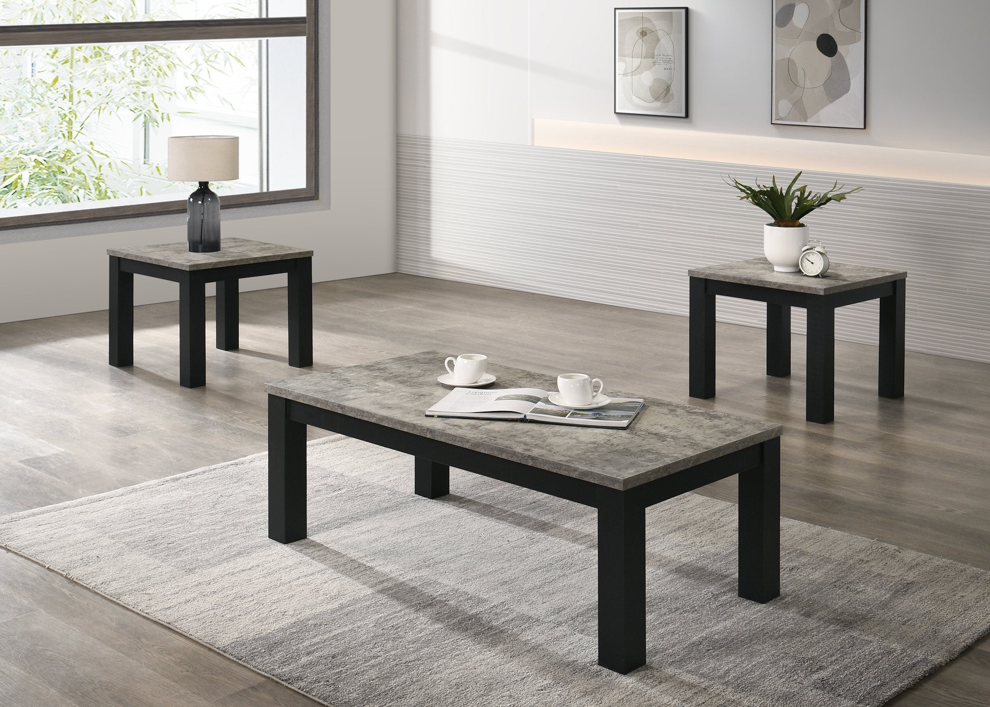 THEO 3-PK COCKTAIL SET-CONCRETE