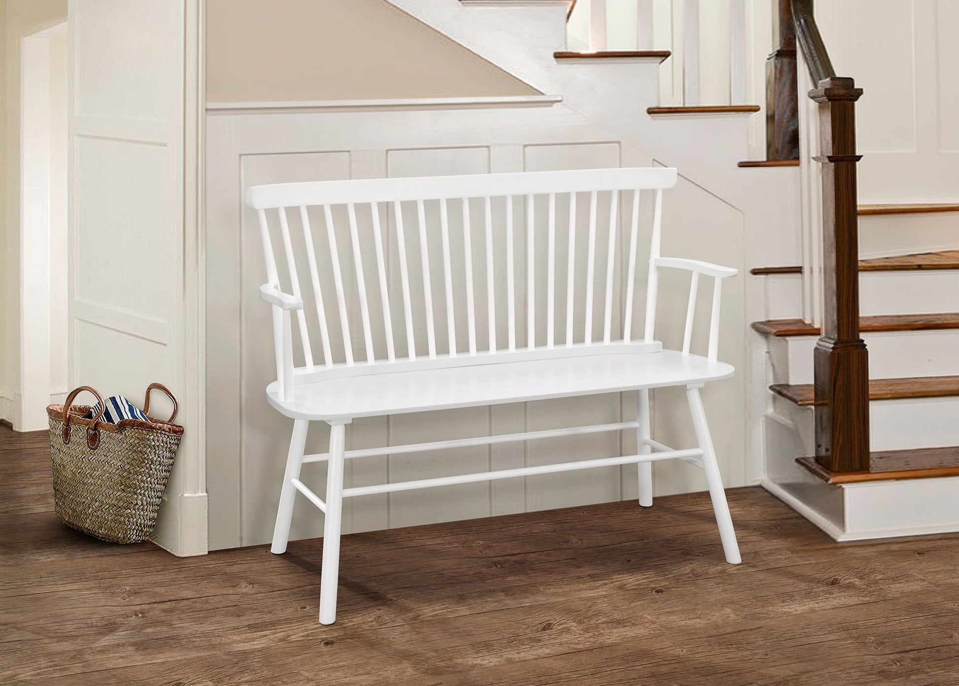 JERIMIAH SPINDLEBACK BENCH BLACK