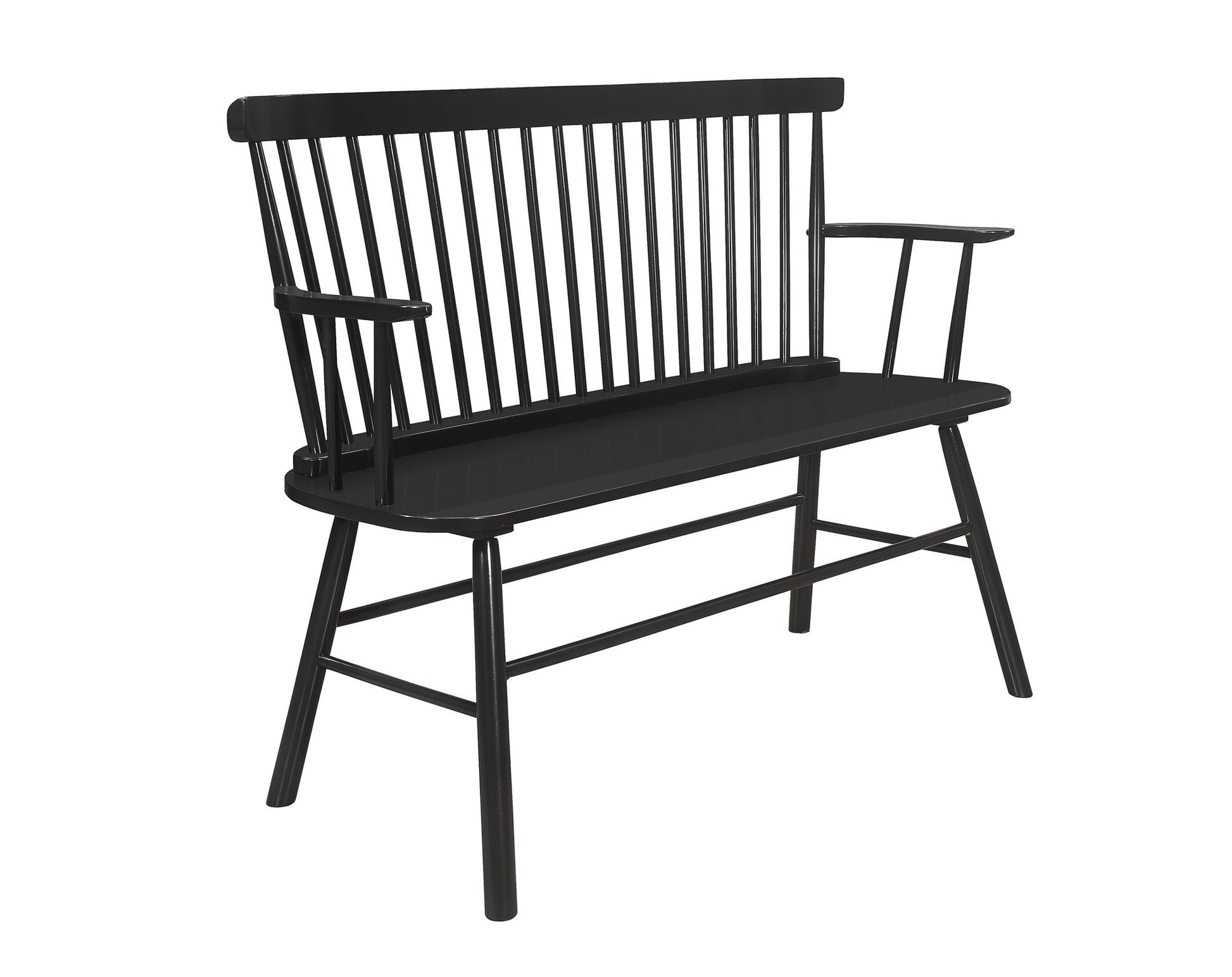 JERIMIAH SPINDLEBACK BENCH BLACK