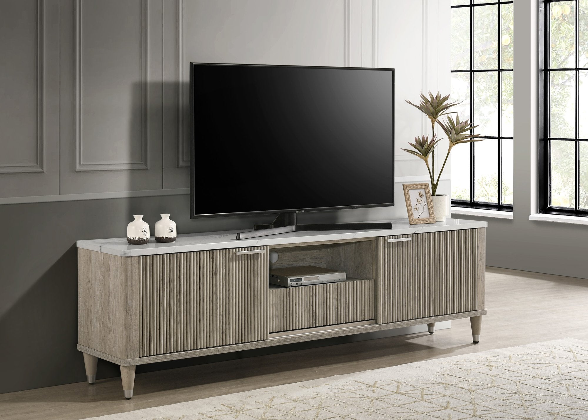 BRITANY TV STAND DRIFT WOOD COLOR