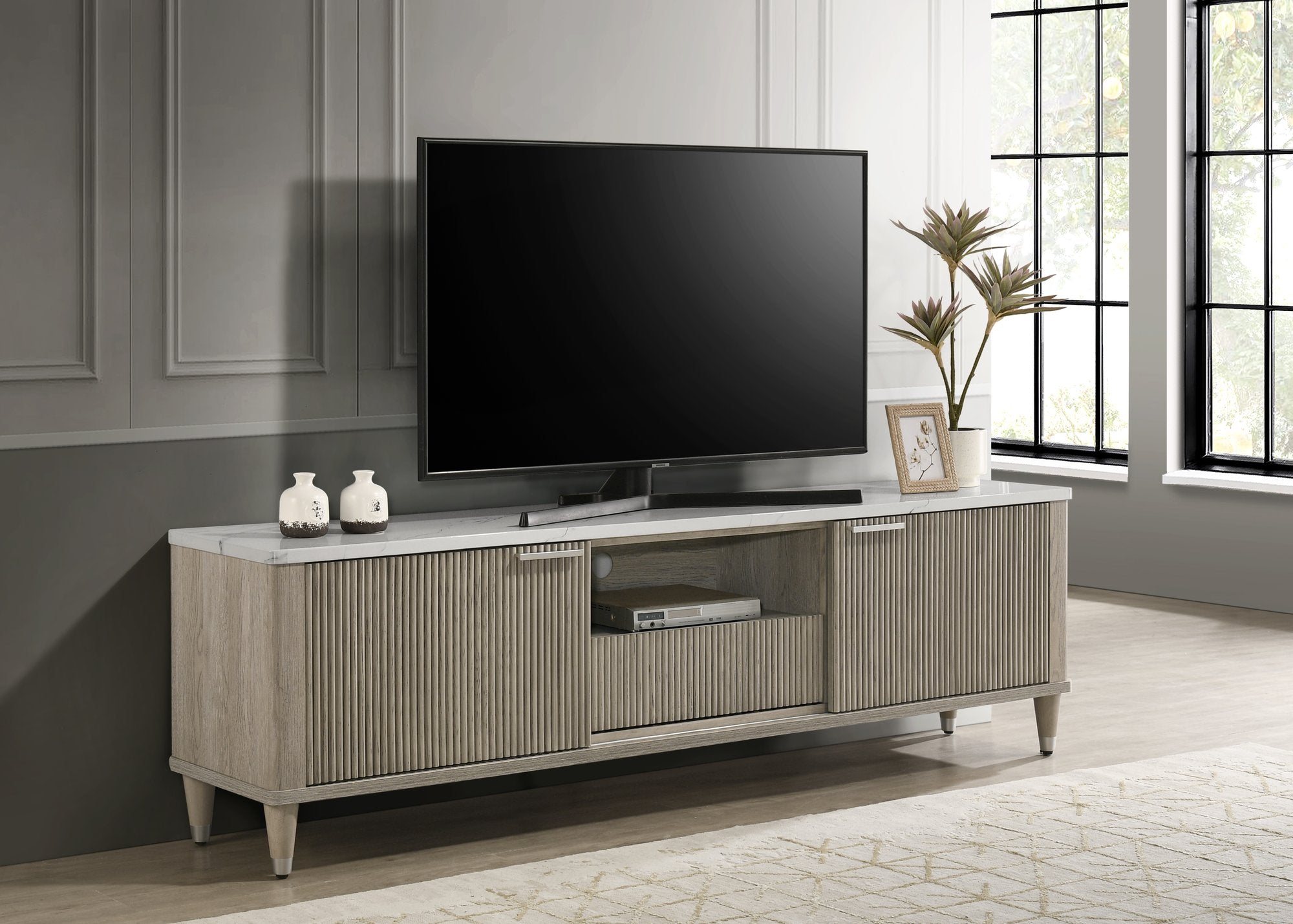 BRITANY TV STAND DRIFT WOOD COLOR