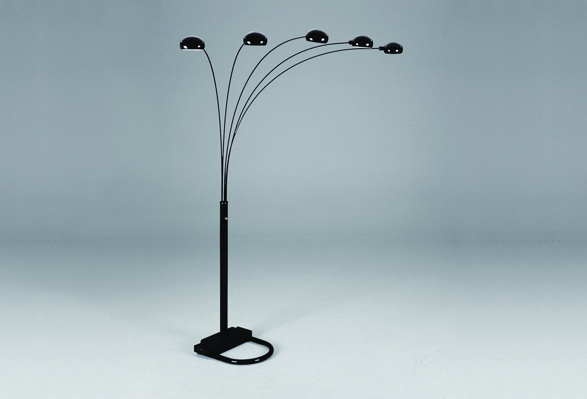 PEACOCK SHADE FLOOR LAMP BK 82 H