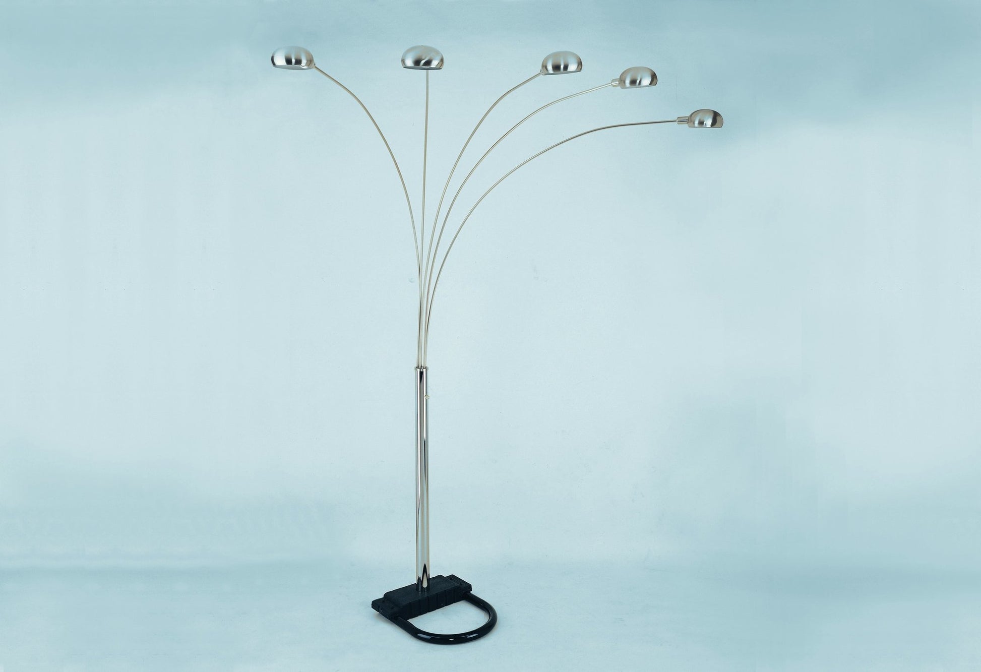PEACOCK SHADE FLOOR LAMP BK 82 H