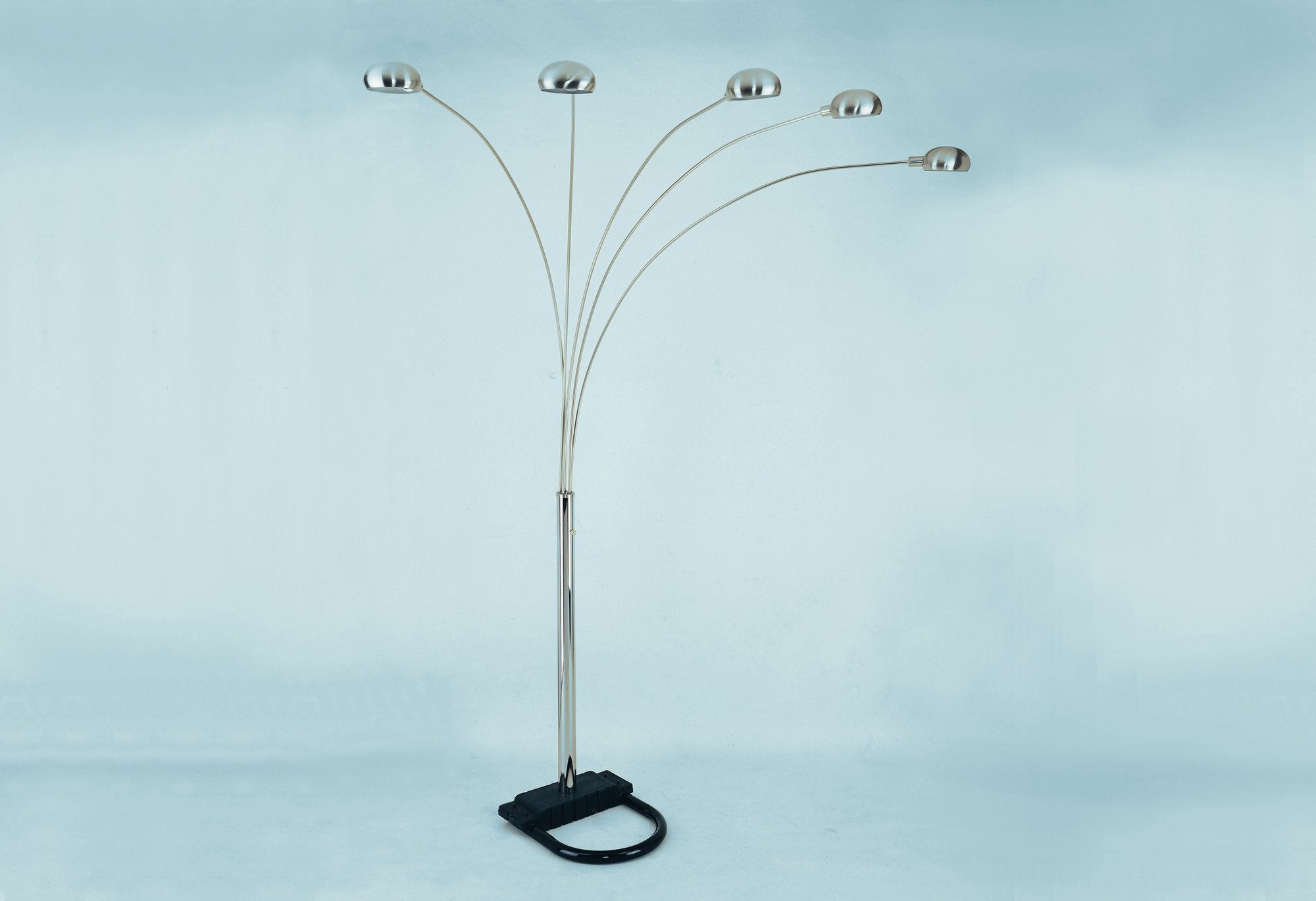 PEACOCK SHADE FLOOR LAMP BK 82 H